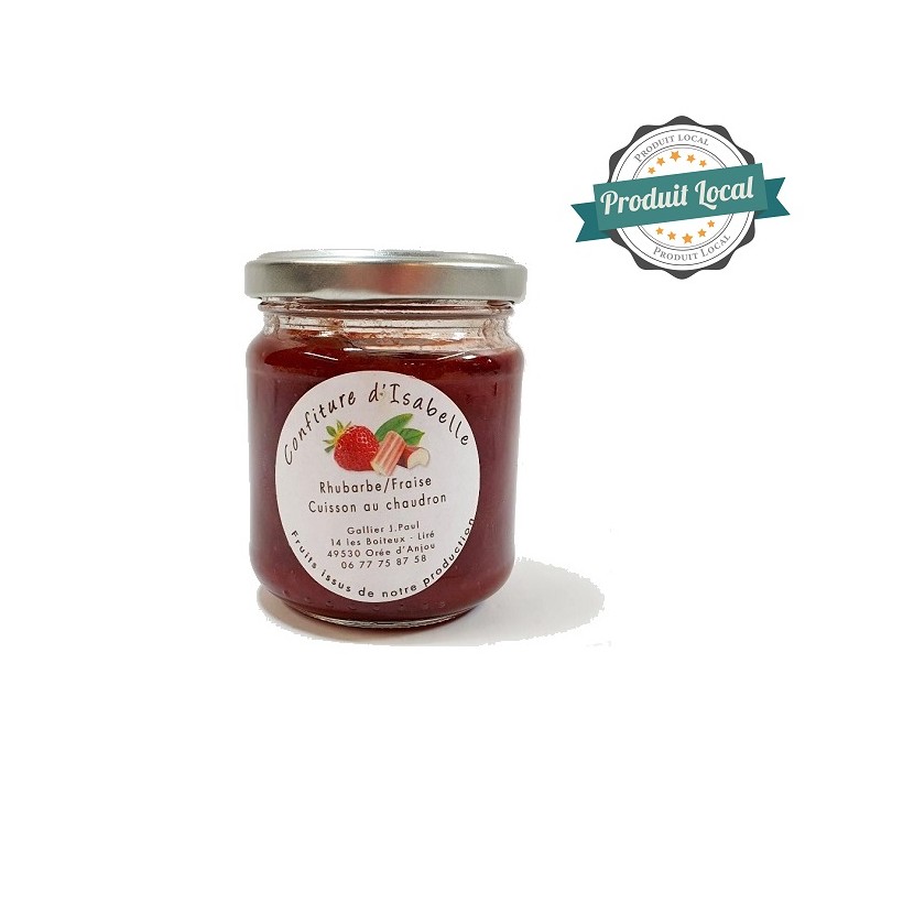 Confiture fraise et rhubarbe Confiture fraise et rhubarbe