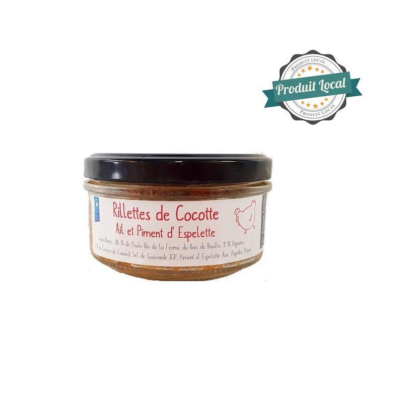 Rillettes de Cocotte ail/piment d'Espelette Rillettes de Cocotte ail/piment d'Espelette