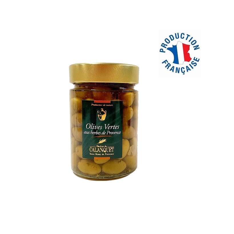Olives vertes aux herbes de Provence Olives vertes aux herbes de Provence